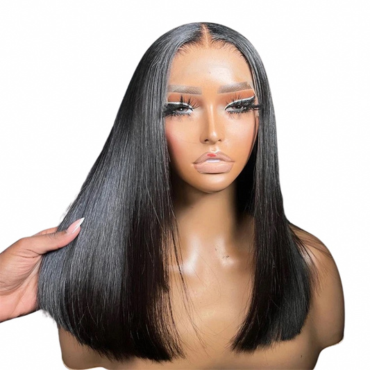 Bone straight full density,13x4 lace frontal