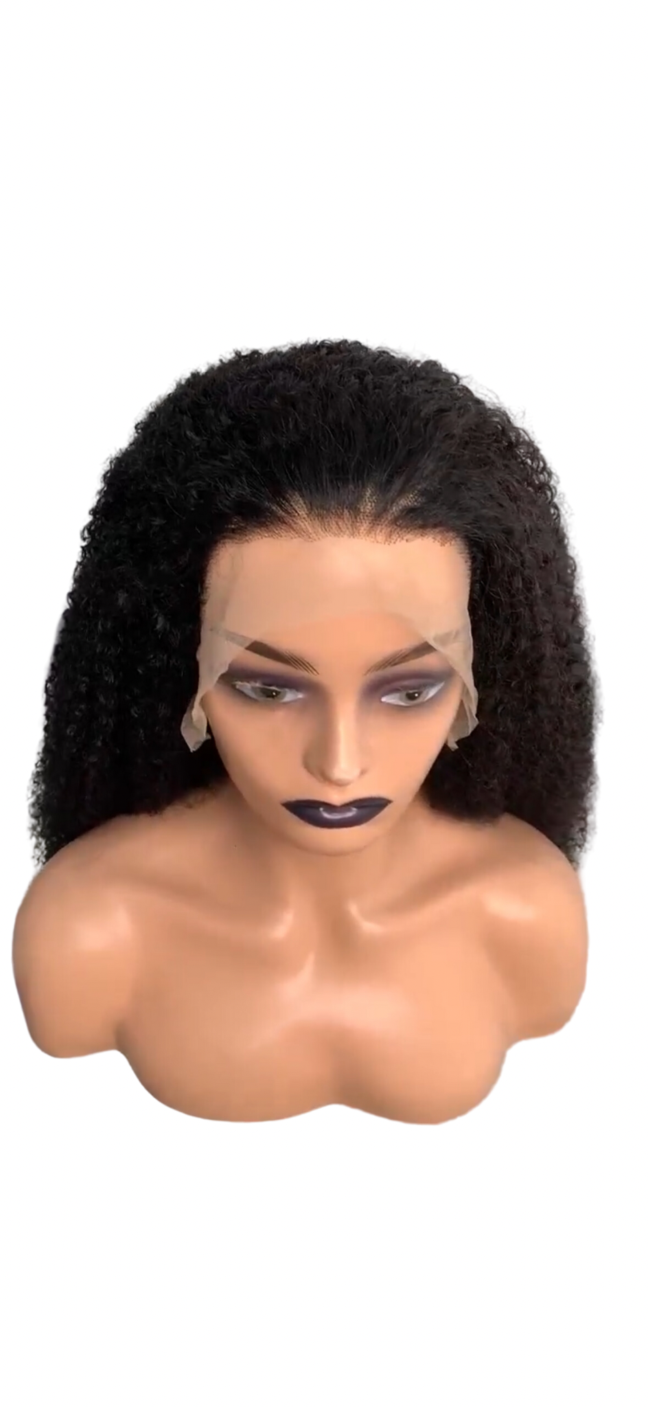 Full HD lace frontal 250% density kinky curl 100% human hairs wig