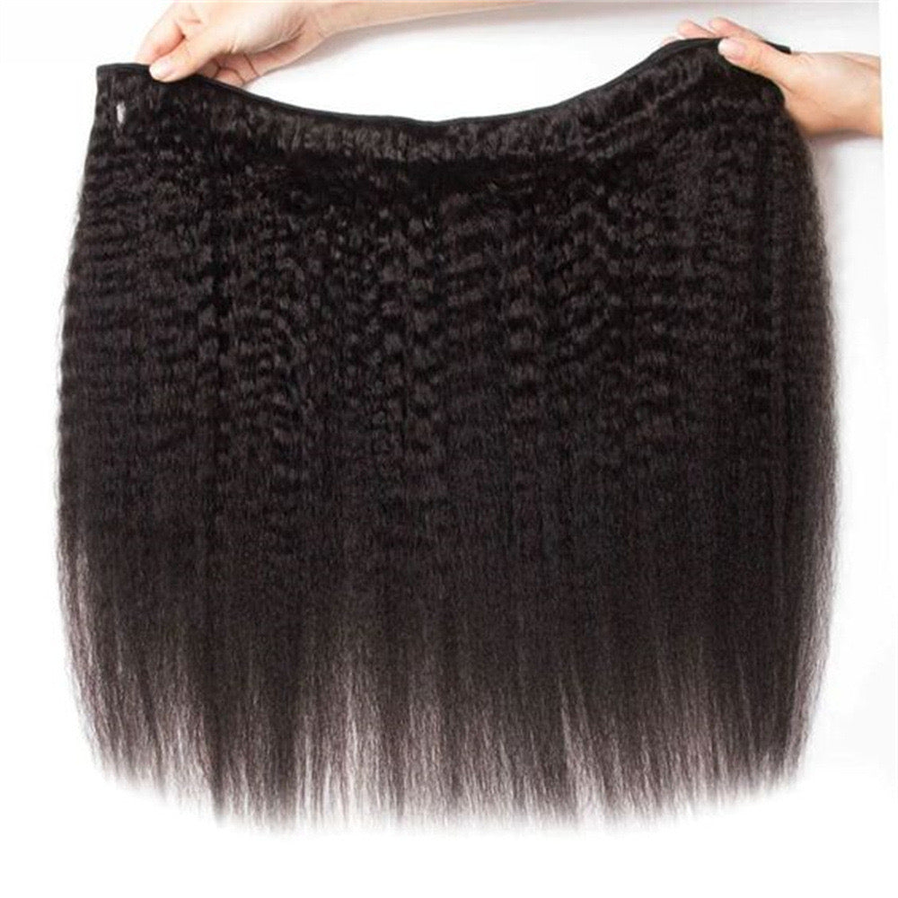 Kinky straight bundles ,100% human hairs