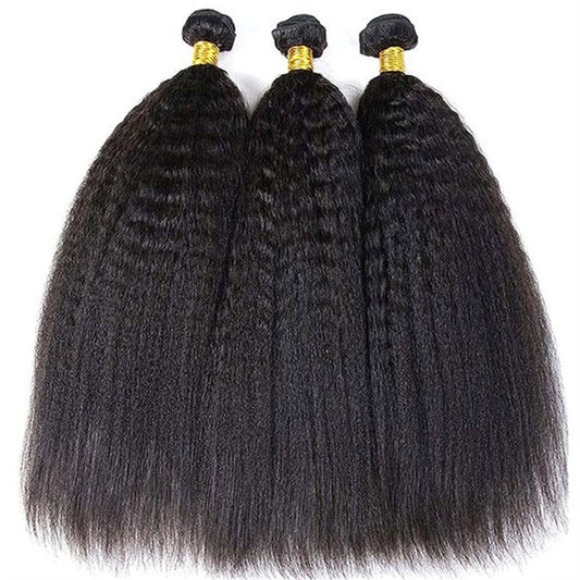 Kinky straight bundles ,100% human hairs