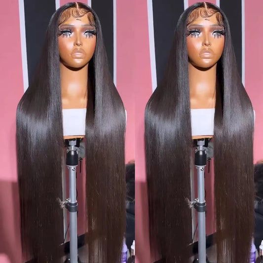 12A Extra long Brazilian wig, 1B ,Lace 13x4