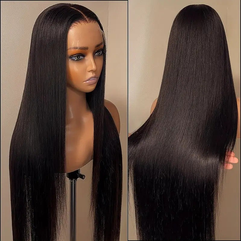 12A Extra long Brazilian wig, 1B ,Lace 13x4